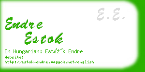 endre estok business card